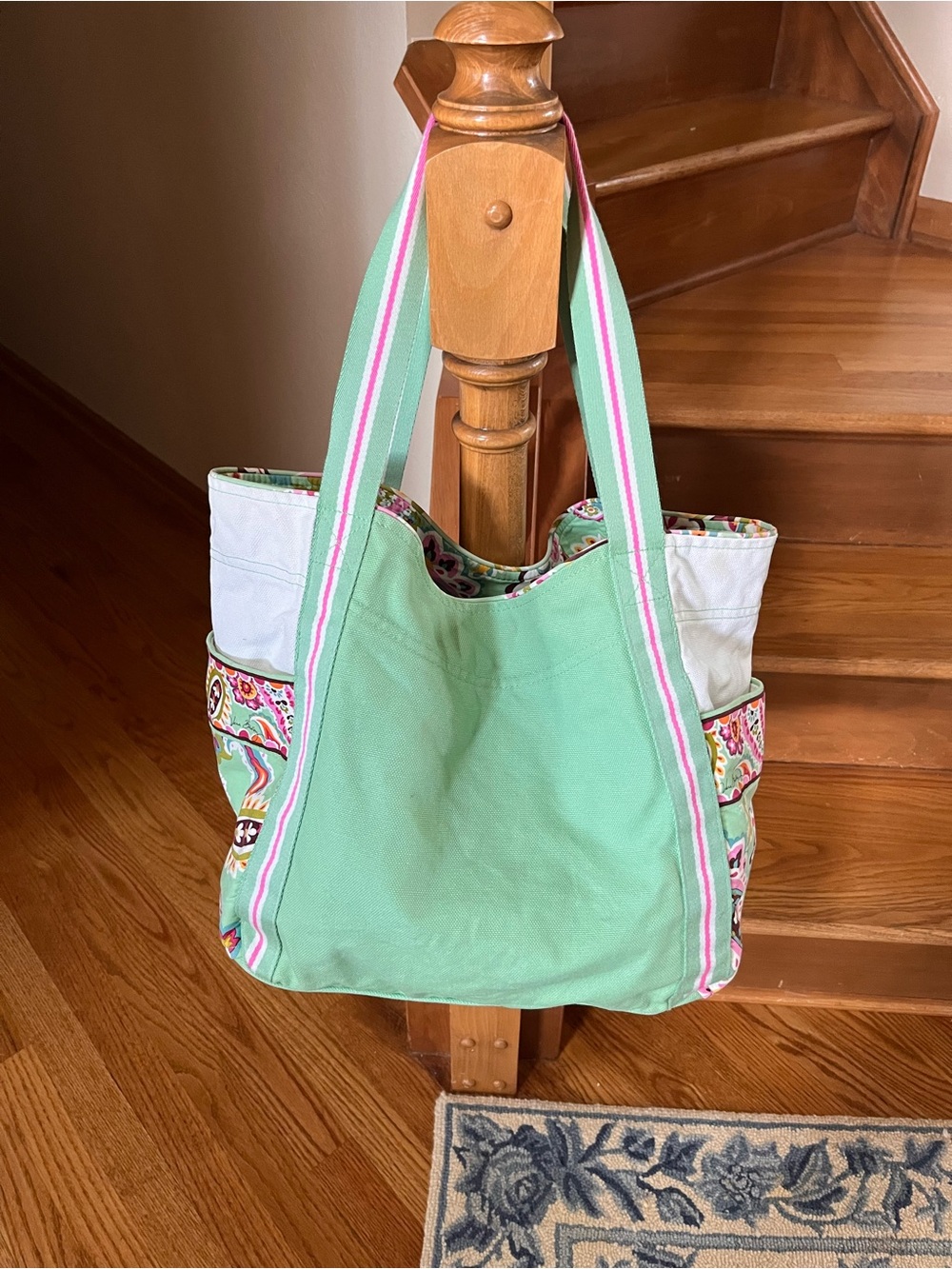 Vera Bradley Canvas Tote Bag “Tutti Frutti” print